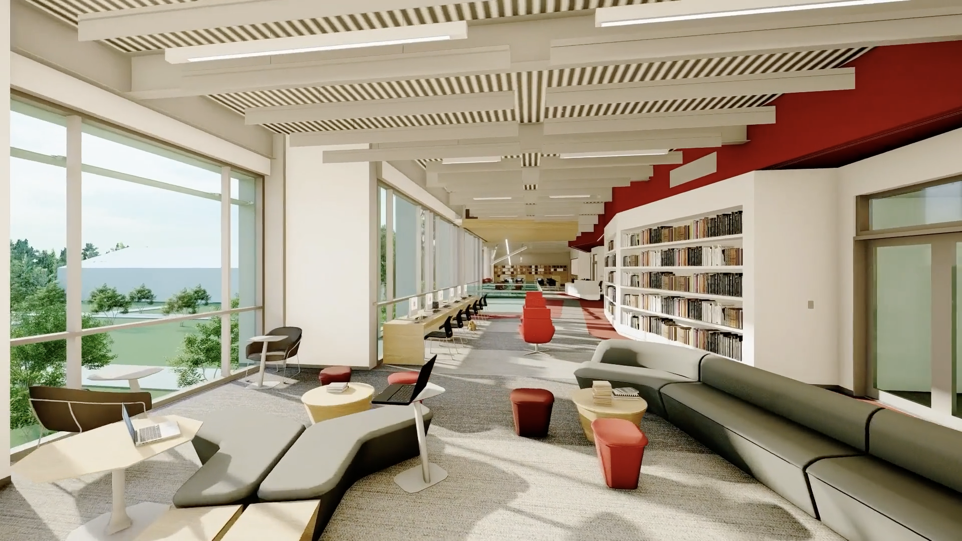 New Upper School Humanities Building Library